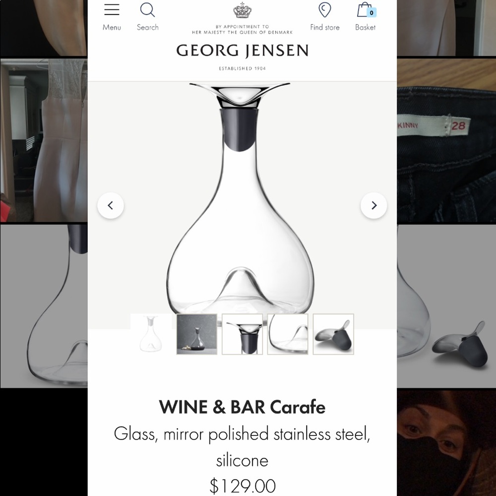 Georg Jensen wine carafe - Picture 3 of 8